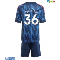 Arsenal Martin Zubimendi #36 Gostujuci Dres za djecu 2025-26 Kratak Rukav (+ Kratke hlače)